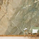 Earth tone marble texture peel and stick wallpaper, modern removable wall covering for stylish interiors.