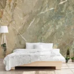Modern natural stone peel and stick wallpaper in luxury earth tones, designed for removable wall covering style, popular in Houston homes.