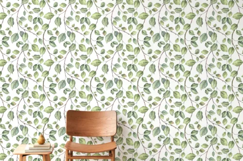 Botanical Wallpaper Peel Stick Nature Theme Bedroom Decor Urban Loft Nyc Style Modern botanical peel and stick wallpaper for bedroom decor inspired by New York City urban loft homes, ideal for nature and art lovers across the USA.