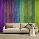 Vibrant color block wood wall art ideal for handcrafted decor accent adding warmth and personality to modern living spaces.